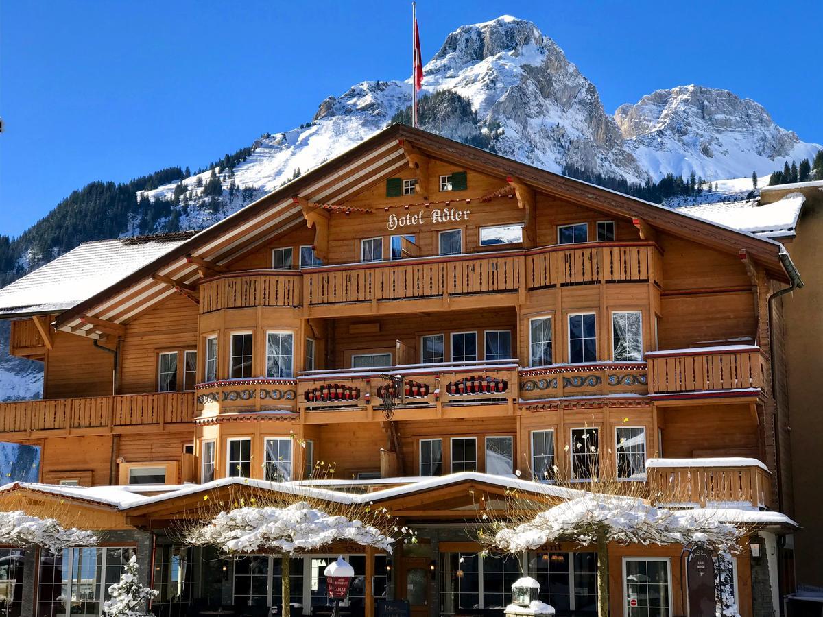 Chalet Hotel Adler Ag Kandersteg Exterior photo