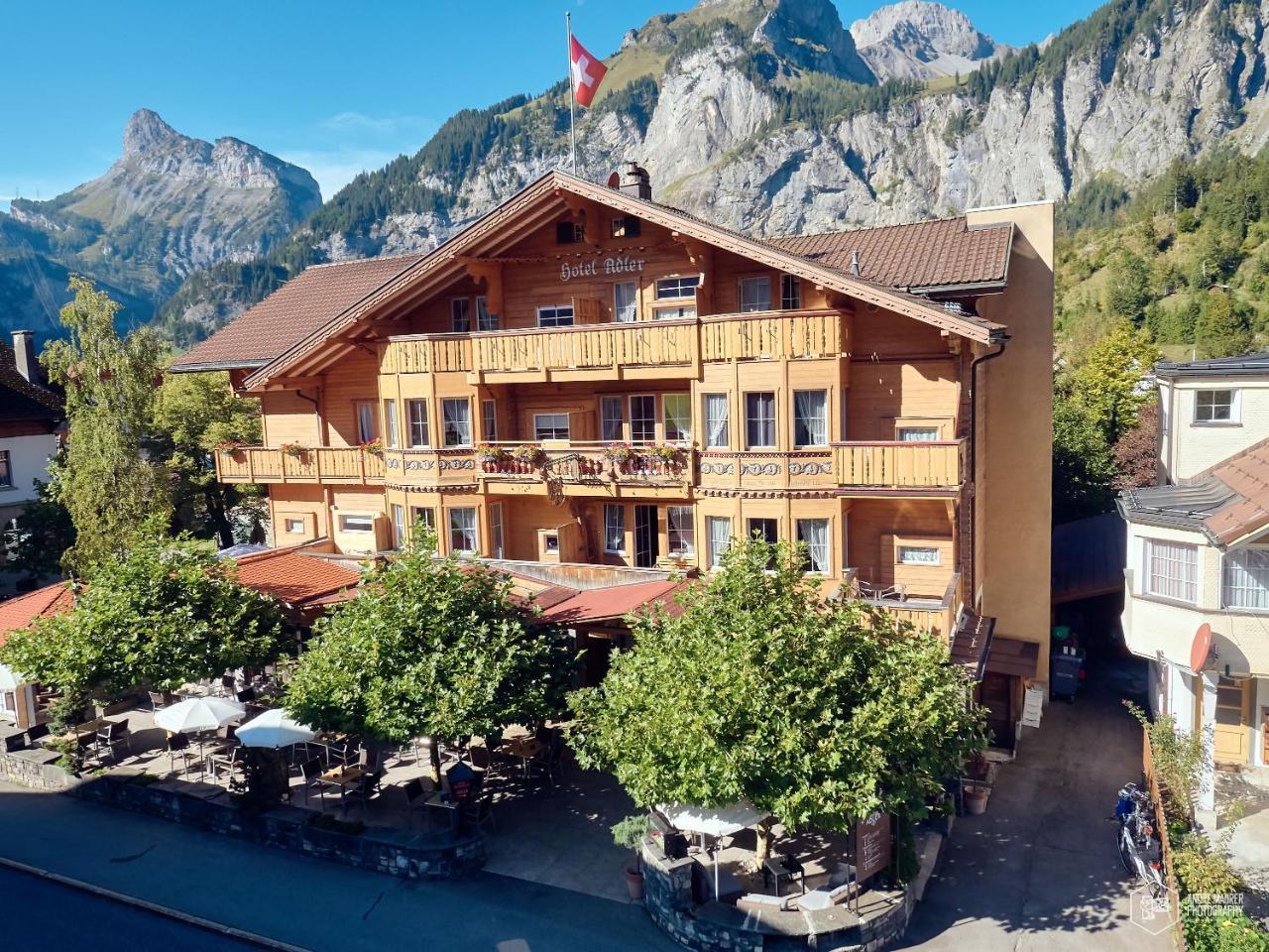 Chalet Hotel Adler Ag Kandersteg Exterior photo